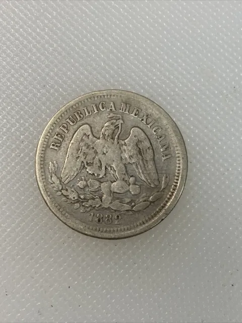 1882 Mexico 25 Centavos Mo I1