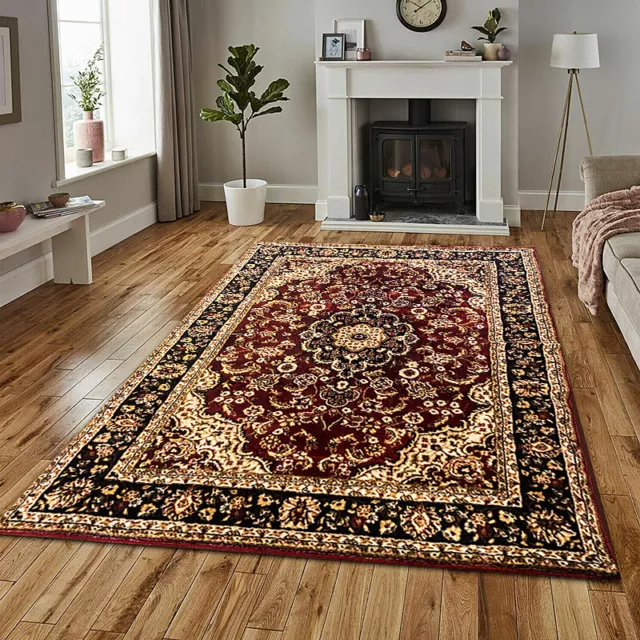 Large Traditional Rugs Living Room Bedroom Carpet Non Slip Hallway Runner Mat