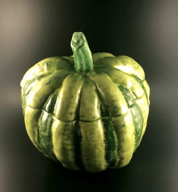 Tiffany & Co Hand-Painted Italian Ceramic Pumpkin Gourd/Tureen. Very Rare.