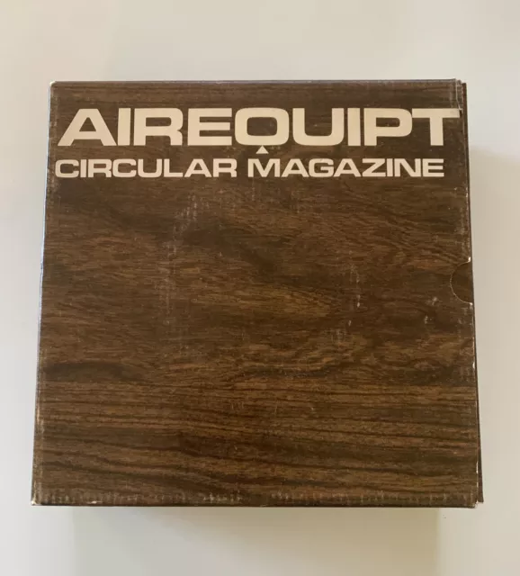 AIREQUIPT Circular Magazine Carousel 100 Slide Holder With Original Box Vintage