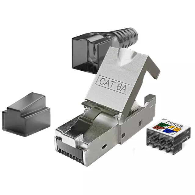 RJ45 Fiche sans Outil Lan Connecteur Réseau Sertissage Ethernet Pièce Câble