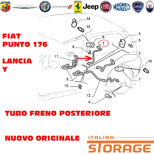 Silencieux Arrière MTS Pour Fiat Punto 1.9 DS 60, Lancia Ypsilon, Etc. - Neuf