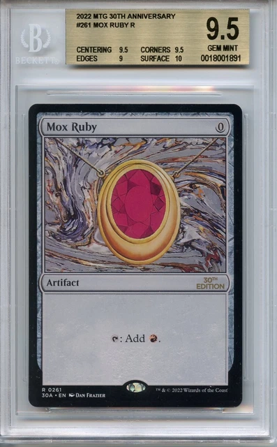 MOX RUBY - 30th Anniversary Edition - BGS GEM MINT 9.5 (9.5