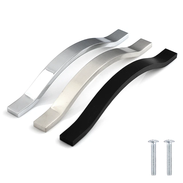 Wardrobe Handles Kitchen Door Handles Modern Durable Drawer black Handle