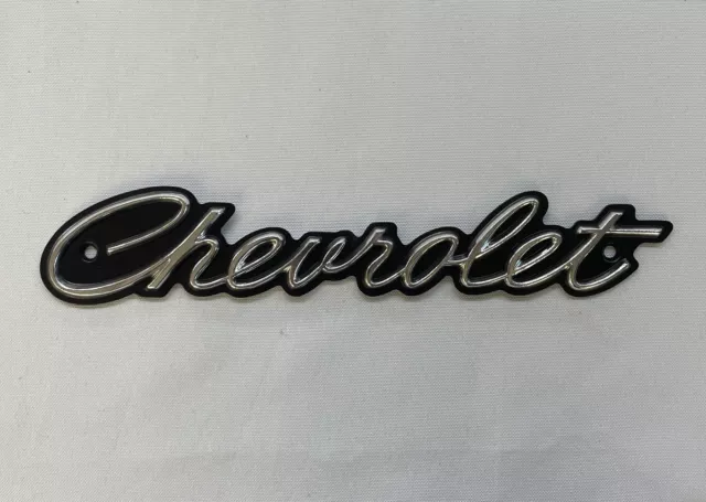 NOS OEM Chevrolet 1965 Impala Grille Ornament Emblem Trim Script Chevy