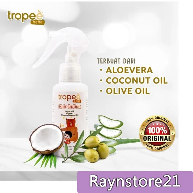 100 ml Tropee Bebe Hair Lotion Nourish Softening Baby Hair with Coconut Oil