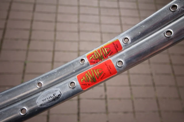 Roue Avant Tubulaire Mavic Monthlery - Vélo Course Vintage - Fabrication Française