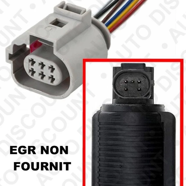 Connecteur Prise Faisceau 6 Fils Pour Vanne EGR Volkswagen Sharan/Tiguan - Réf. 2216 - Neuf