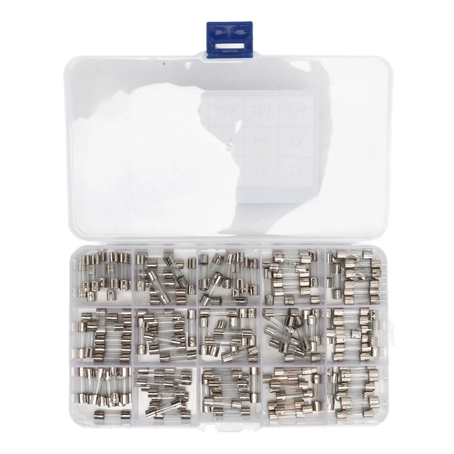 150 Pièces Tube De Fusible En Verre 15 Types De Fusibles En Verre à Soufflage