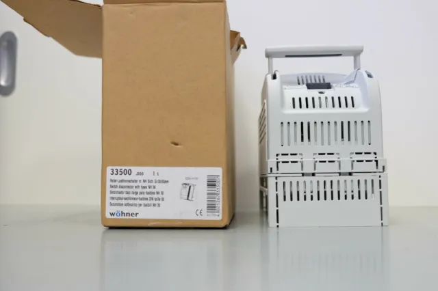 Wöhner Interrupteurs-Sectionneurs Avec Assurance Qcs NH00 3-polig Neuf Emballage 2