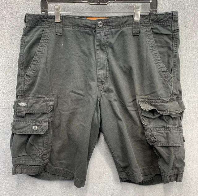 LEE DUNGAREES CARGO Shorts Mens Size 36 Black Outdoors Hiking