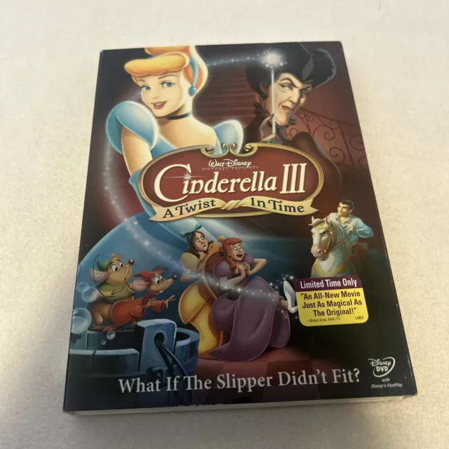 Cinderella 3 : A Twist in Time Disney DVD Brand New Factory Sealed Walt Disney
