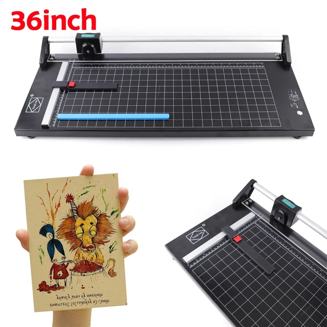 36 IN PRECISION Manual Rotary Paper Trimmer Sharp Photo Paper Rolling