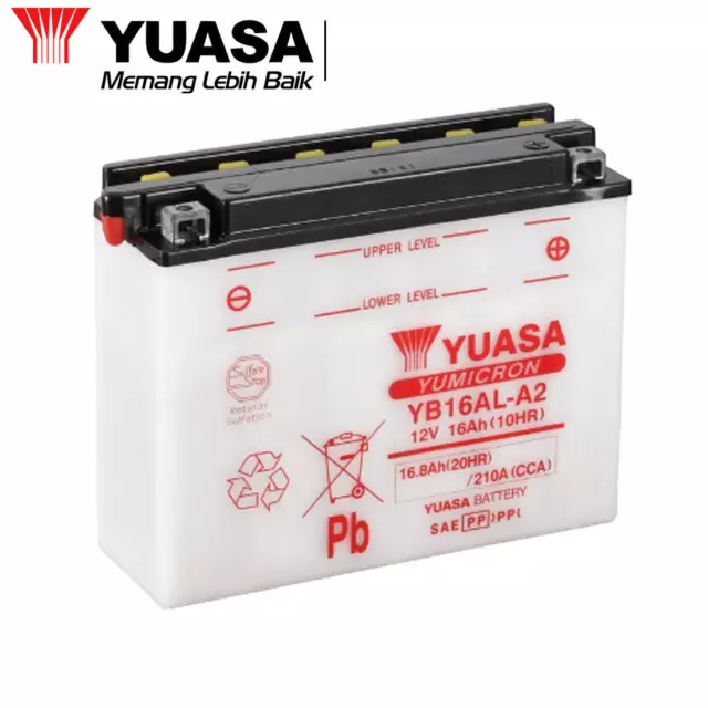 Batteria standard YUASA YB16AL-A2 12 V 16 Ah Ducati 748 R 1998/2002 PER MOTO