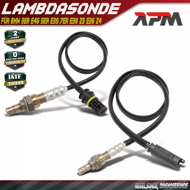 2x Sonde Lambda En Cat. & selon Cat pour BMW 3er E46 5er E39 7er E38 Z3 E36 Z4