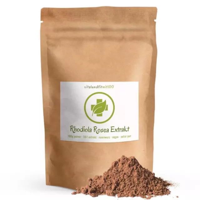 Rhodiola Rosea (Rosenwurz) | 100 g (10:1 Extrakt) | "Goldene Wurzel" | Vegan