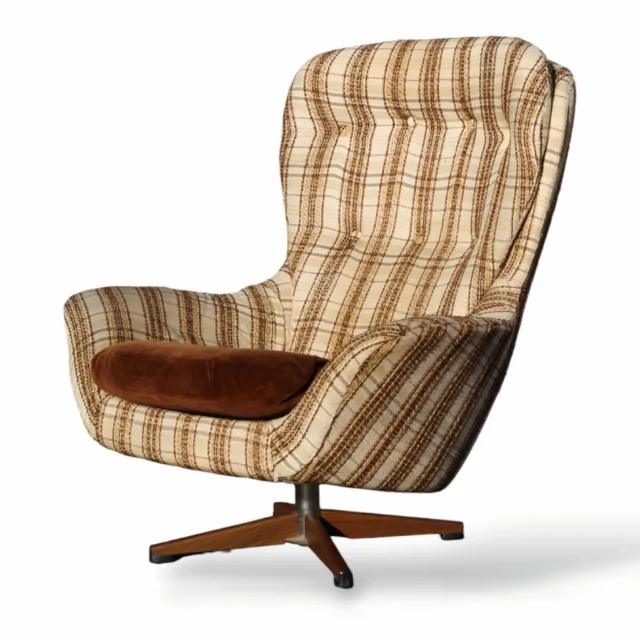 mid century swedfurn egg Chair retro swedish swivel chair