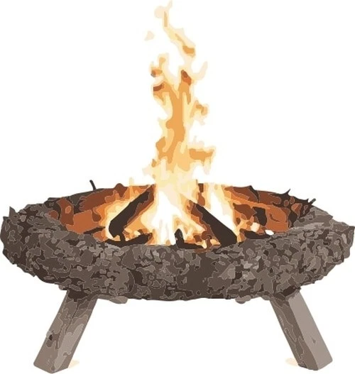 Campfire SVG Vector File for Design, Logo Making