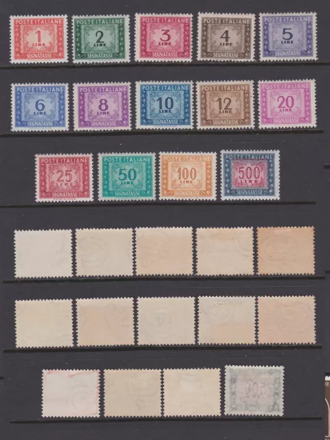 ITALY 1947 Tax due - watermark whell Mint **/*  (Sa.97/110)