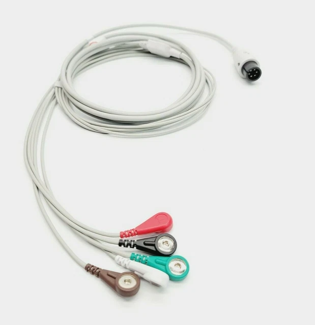Cavo ECG 6 Pin 5 Derivazioni Per AAMI MINDRAY – Compatibile, Spedizione Immediata