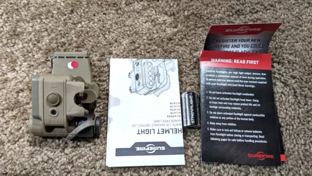 SureFire HL1-C-TN Helmet Light - NEW IN BOX SureFire HL1-C-TN Helmet Light - NEW IN BOX