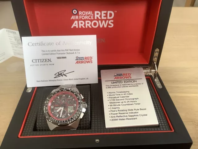 Citizen Royal Airforce Red Arrows Limited Edition Watch.