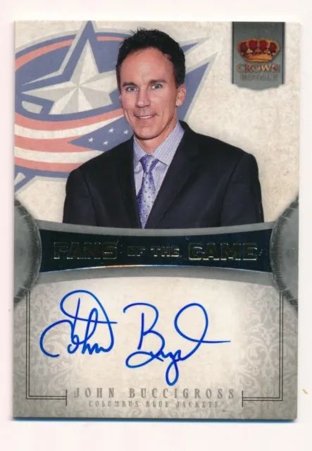 2013-14 Crown Royale Fans Of The Game Autograph John Buccigross #Fg-Jb