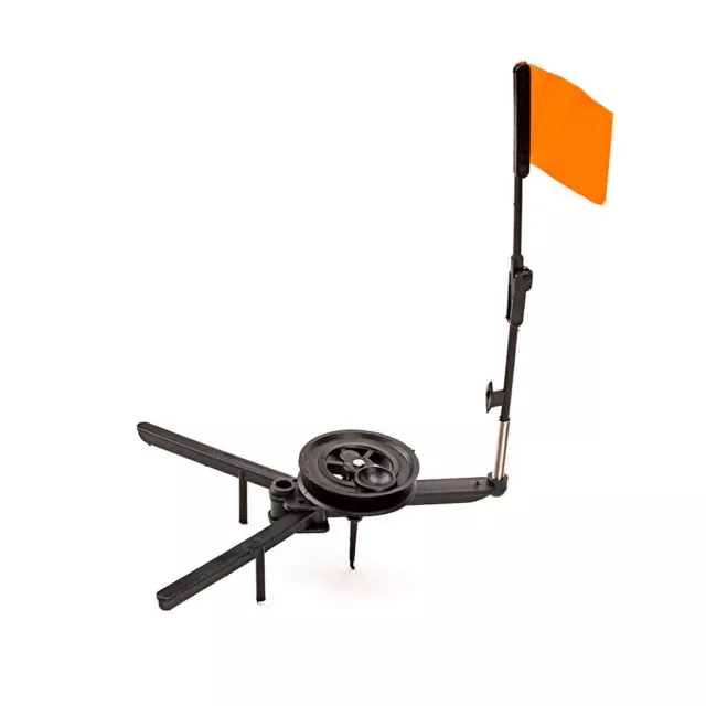 Utile Durable Tige Pointe Dessus Drapeau Indicateur Orange Mât Portable