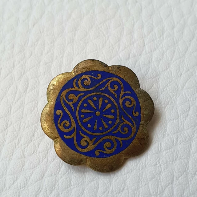 Bouton Ancien Parfumé En Velours - Diamètre 28mm - Fin 19ème / Début 20ème Siècle - Collection
