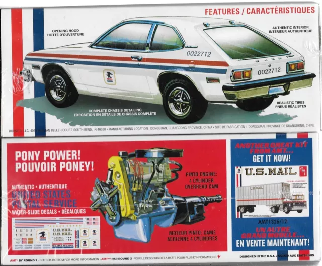 1/25 AMT 1350M 1977 Ford Pinto US Mail Plastic Model Kit