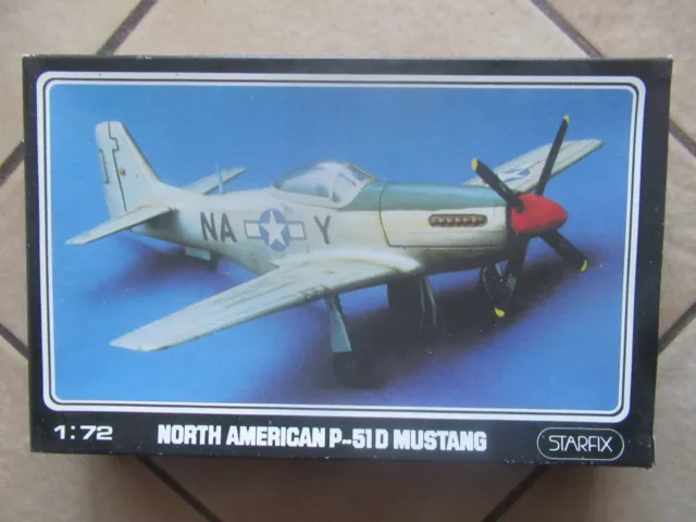 NORTH AMERICAN P-51D MUSTANG, STARFIX, 1/72, réf: 709/05, 1991,  ( airfix ).