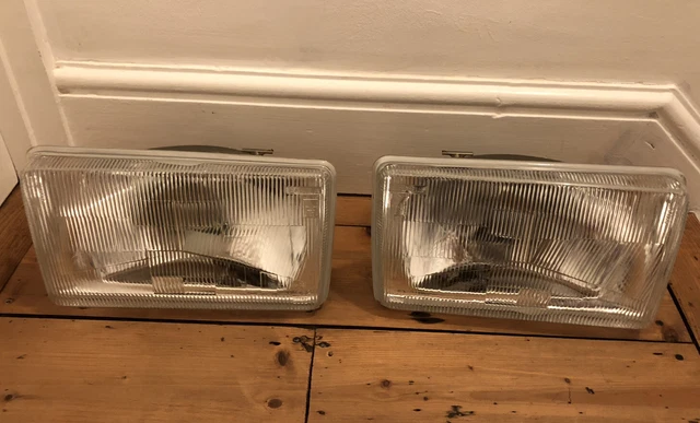 FIAT 131 REGATA SuperMirafiori LHD HEADLIGHTS COPPIA FARI ANTERIORI COMPLETI