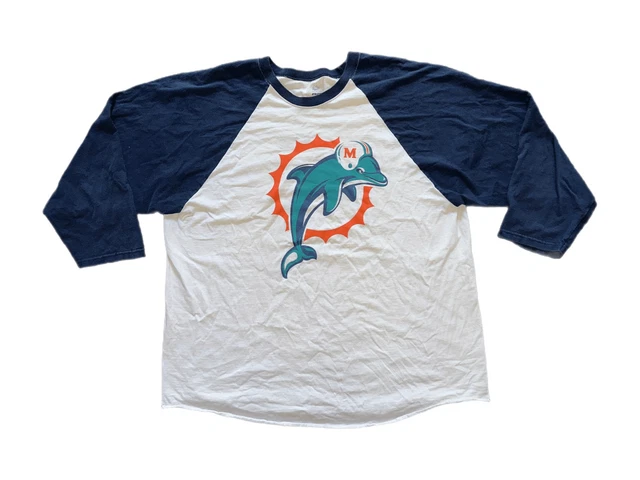 Miami Dolphins Baseball Sleeve Tee