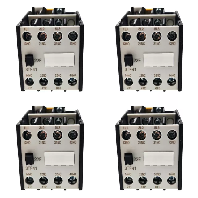 4PCS 3TF41 Contactor 120V coil AC 12A 3P replace Siemens Contactor 3TF4122-0AK6