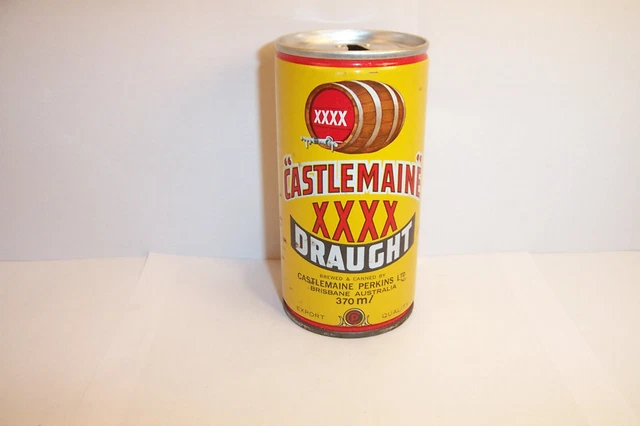 Castlemaine Draught  Crimp Steel  370ML  Castlemaine Perkins Brisbane  Australia