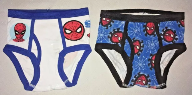 Boys Marvel Spiderman Briefs - 2 Pack - Size 4 - NEW