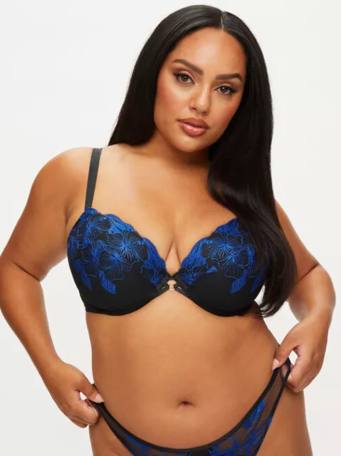 Ann Summers After Glow Fuller Bust Non Padded Plunge Bra - Sizes 32-44, DD-H
