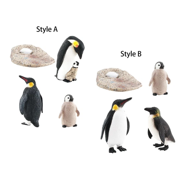LIFE CYCLE FIGURINES 4 Stages of Penguin Animals Cognitive for Kids Boy