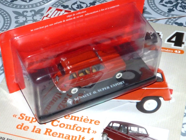 Voiture miniature Passion Renault 4 4L R4 Export Hachette au 1/43