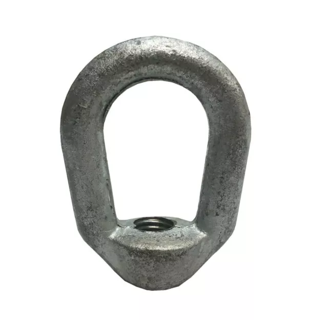 5/8" x 3/4"-10 Threaded Hot Dipped Galvanized Forged Eye Nut 5200 Lb Cap Working