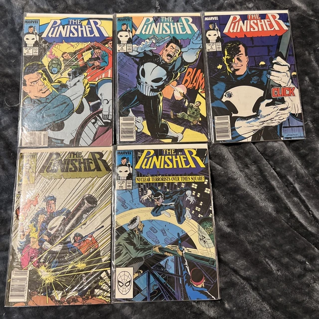 Lot of 5 PUNISHER Marvel Comics Issues # 3-5, 7 And 11.