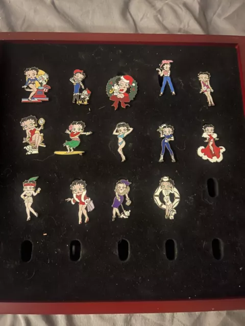 The Betty Boop Pin Collection Pinback Super Rare! Vintage Enamel Pins