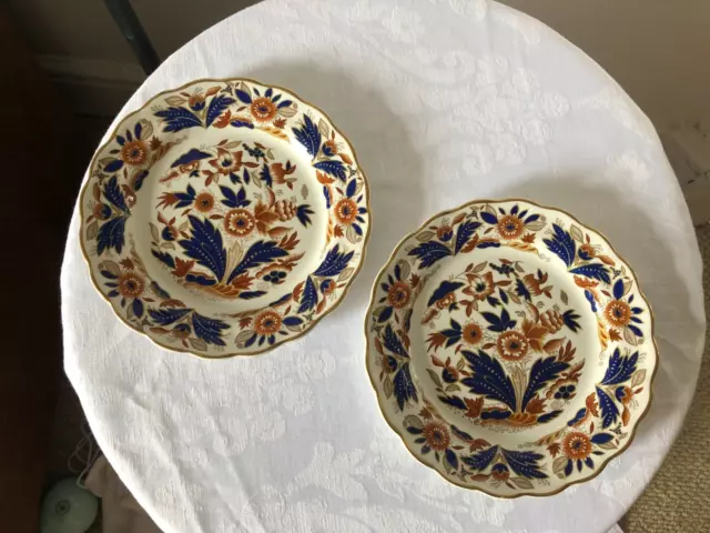 2 X  Booths Vintage Dovedale Plates  Imari Toned Chinoiserie