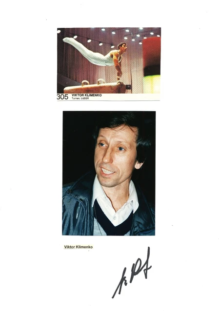 Viktor Klimenko  UDSSR  Turnen 1.OS 1972 Karte original signiert WL 341084