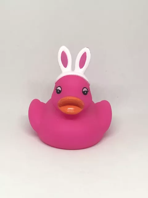 Hot Pink Light Up Rubber Duck Bunny Ears Coolites Blinking Lights Ducky