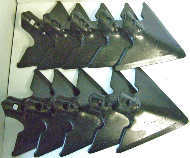 Danish Sweep Single Hole 1/4" Thick 7/16" Square Hole Cultivator 10 - 7" NEW