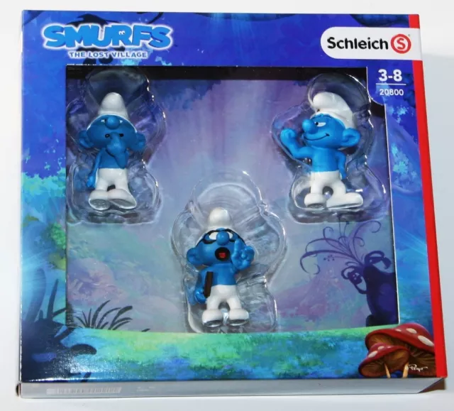 Schleich - Smurf MOVIE SET 1 (2017) Set of 3 Smurfs (20800) *NEW* 2