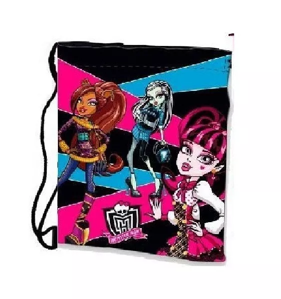 Monster High Mini Drawstring Gym Bag Shoe PE School Trainer Bag