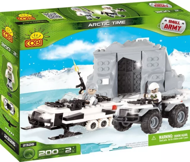 Kleine Armee Snow Patrol, 200 Stück Konstruktionsspielzeug Bausteine