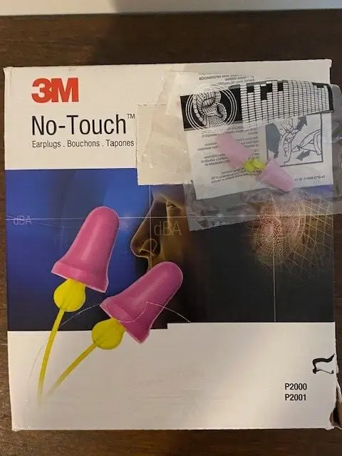 3M No Touch, Un Corded Ear Plugs P2000-100 pair